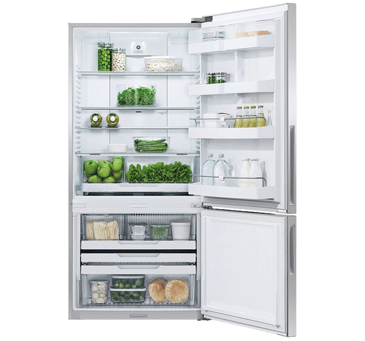 Fisher and Paykel Series 5 17.5 Cu. Ft. Stainless Steel Right-Hinge Freestanding Refrigerator Freezer