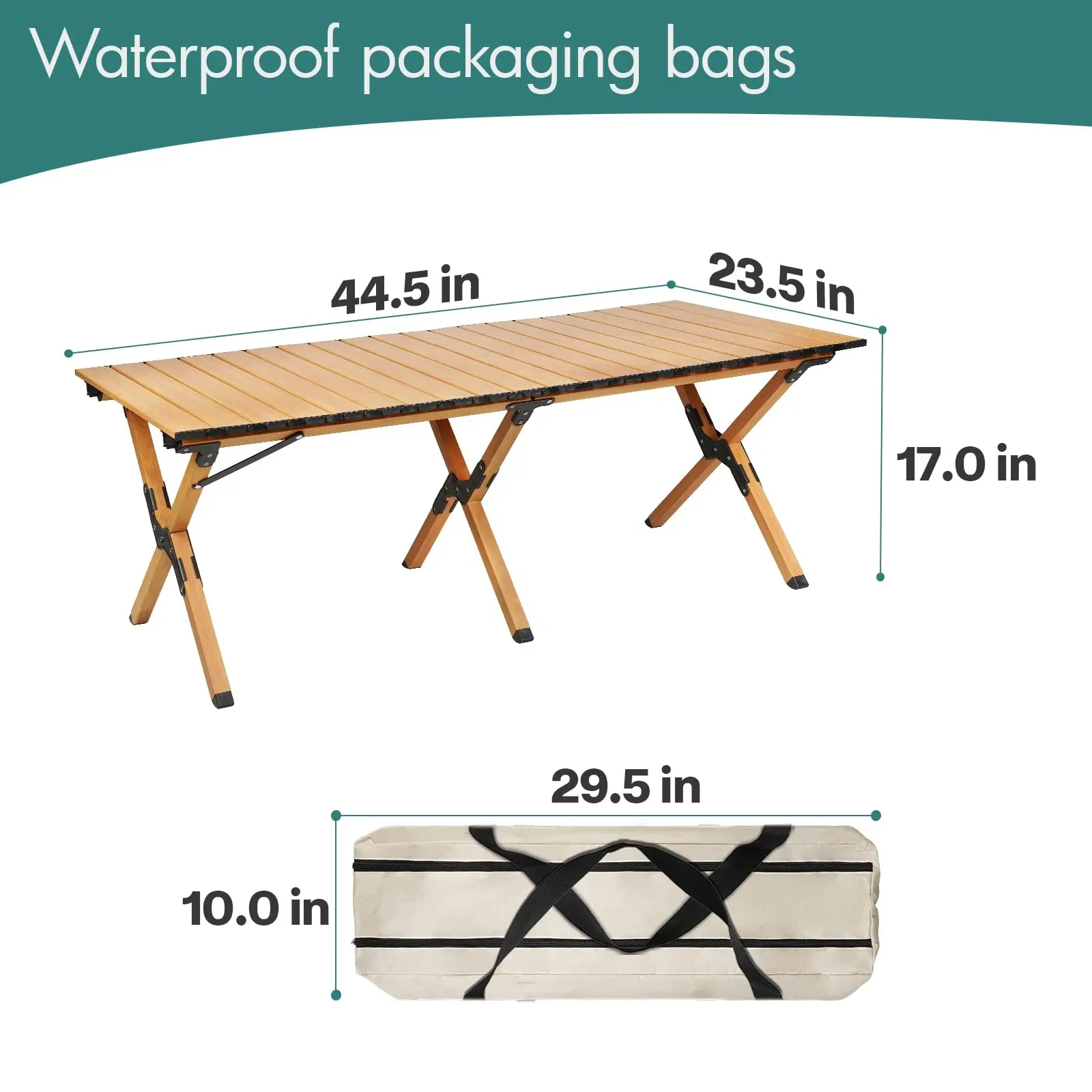 Garden Beach Travel Camping Folding Table Portable Folding Egg Roll Aluminum Portable Folding Table For Outdoor