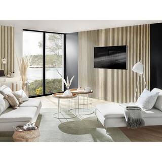 🎉Limited Time Offer🎉WALL!SUPPLY 0.79 in. x 20 in. x 46 in. Ultra-Light Linari Modern Natural Wall Paneling (4-Pack) 20430310