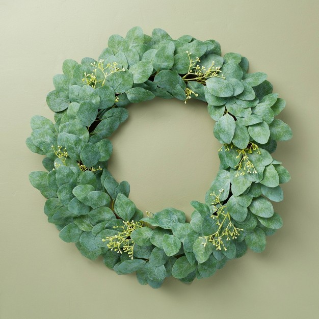 Faux Seeded Eucalyptus Wreath - Hearth and Hand With Magnolia