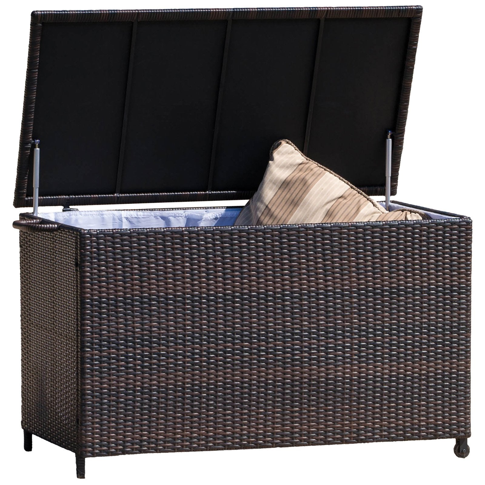 Anistan 54 in. 150-Gallon Wicker Deck Box