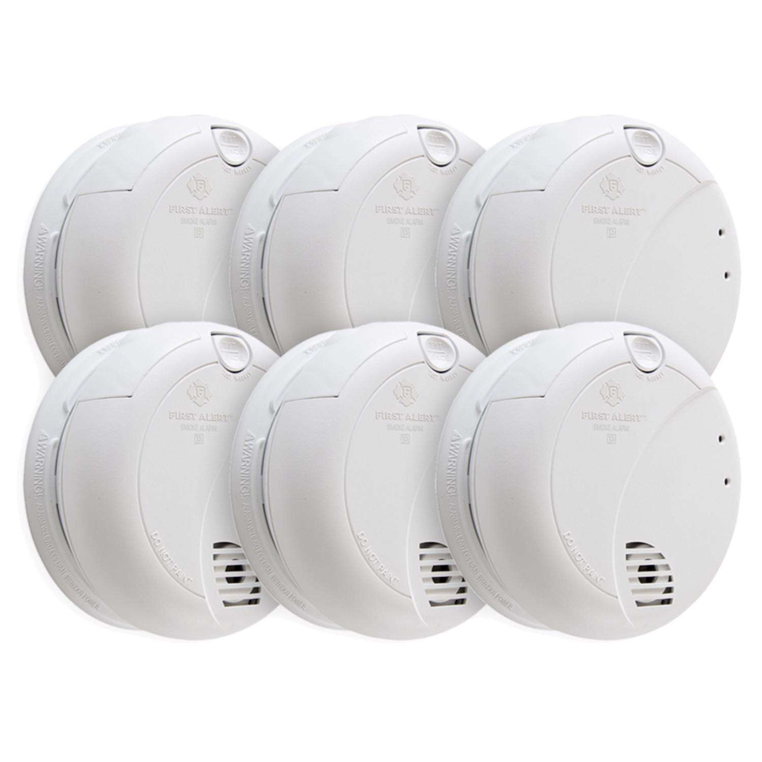 First Alert Hard-Wired w/Battery Back-up Photoelectric Smoke Detector