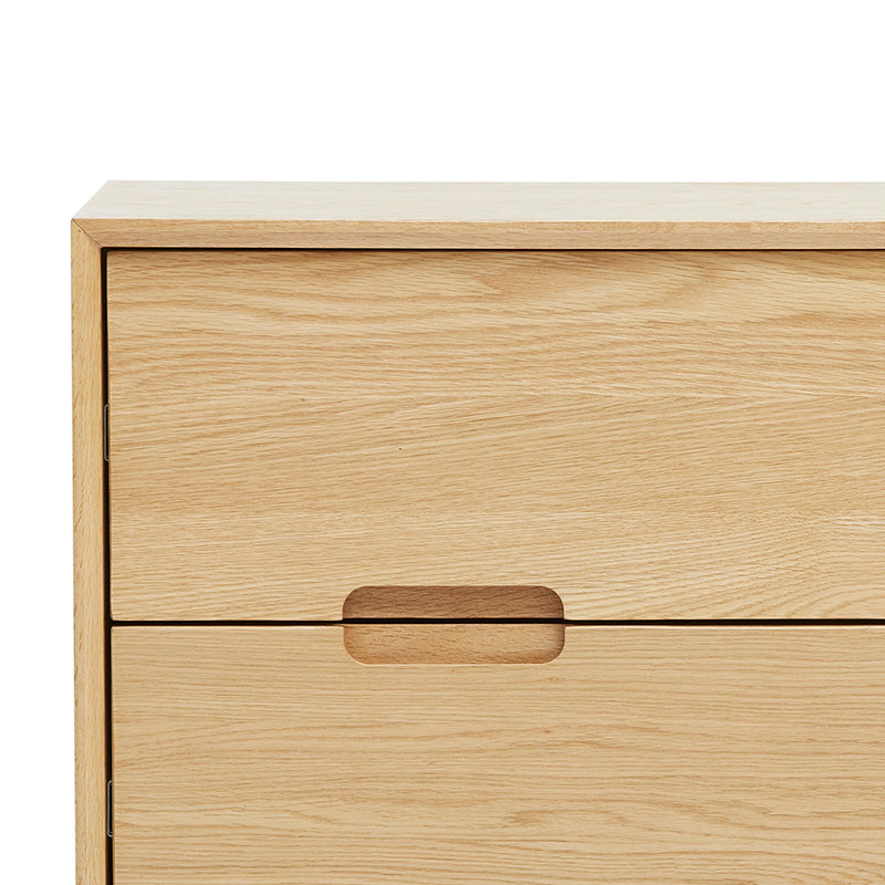 JAREL Chest of 3 Drawers 85cm Natural