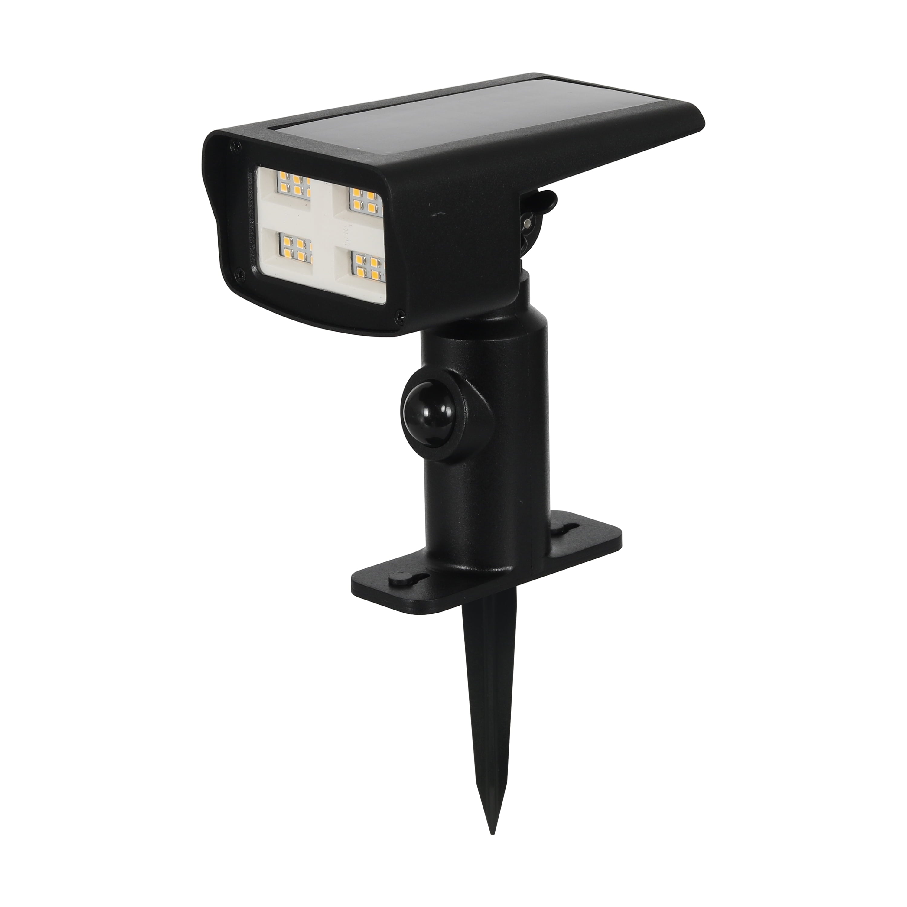 Better Homes and Gardens Solar Motion Sensor LED Spotlight 30-600 Lumens， Stake or Mount