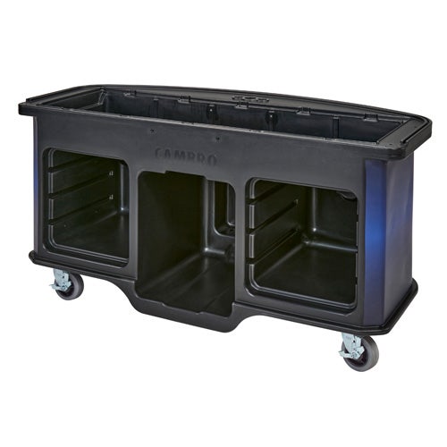 Cambro CVC75BW - Mobile Vending Cart - Base Unit - Custom Wrap Graphics Available， Blue