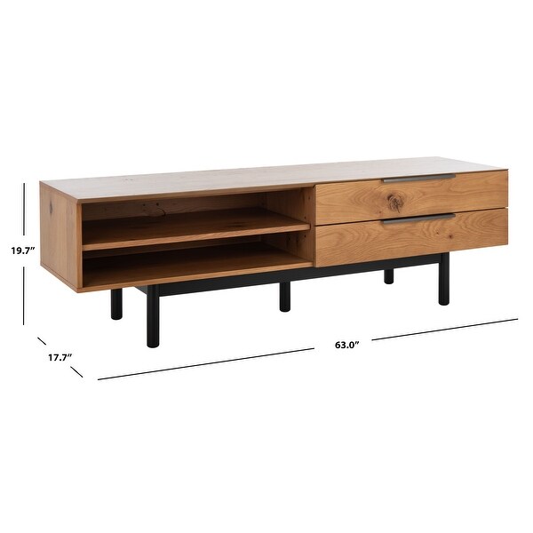 SAFAVIEH Couture Geraldo 2 Drawer Media Stand - 63