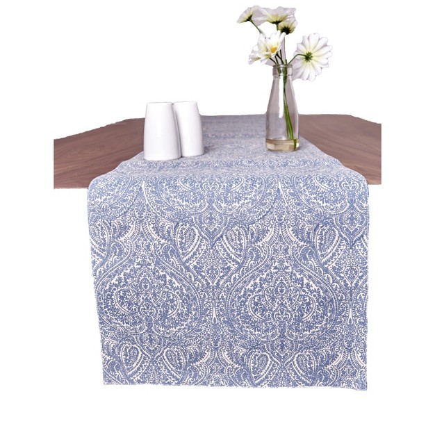 X 72 quot Desiree Blue Kitchen Table Runner