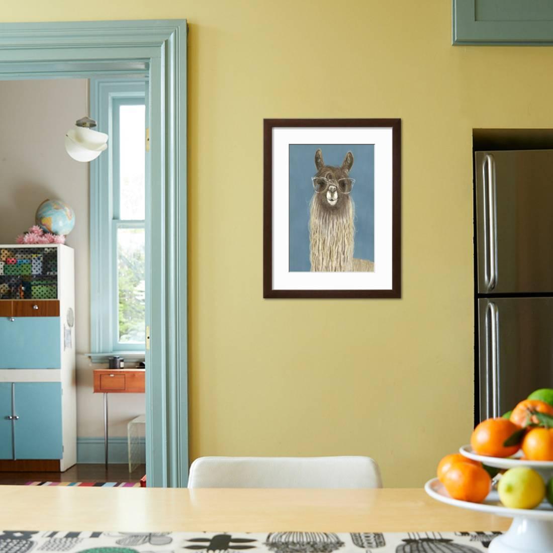 Llama Specs IV， Animals Framed Art Print Wall Art by Victoria Borges Sold by Art.Com