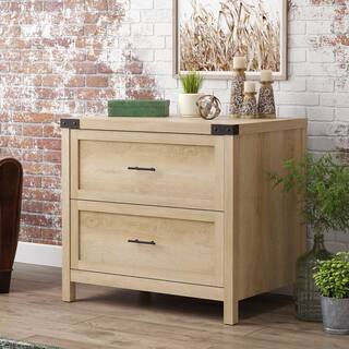 SAUDER Bridge Acre Orchard Oak Decorative Lateral File Cabinet with 2-Drawers 427327