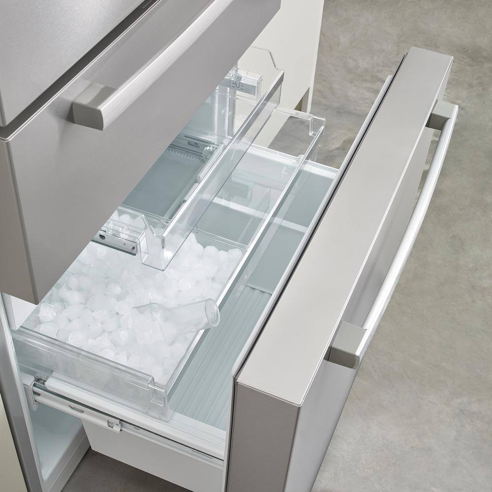 Bosch 800 Series 36 in. 21 cu ft Smart Counter Depth French Door Bar Handle Refrigerator in Stainless Steel with Ice and Water B36CL80SNS