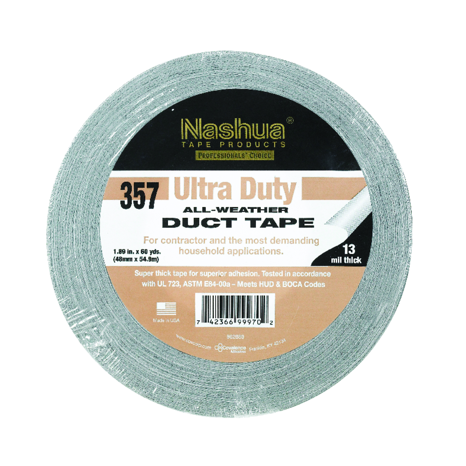 Nashua 1.89 in. W X 60 yd L Silver Duct Tape