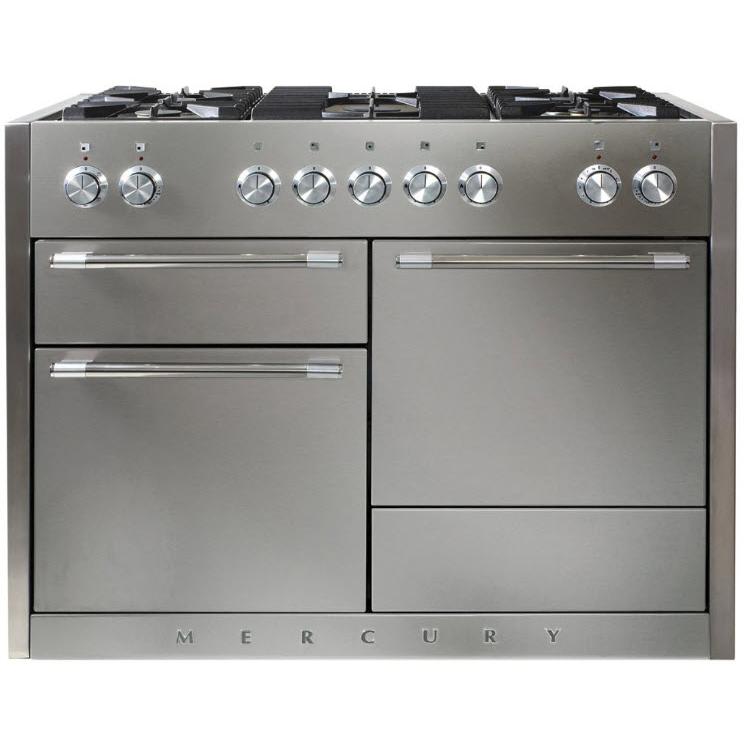 AGA 48-inch Mercury Dual Fuel Range with True European Convection AMC48DFSS