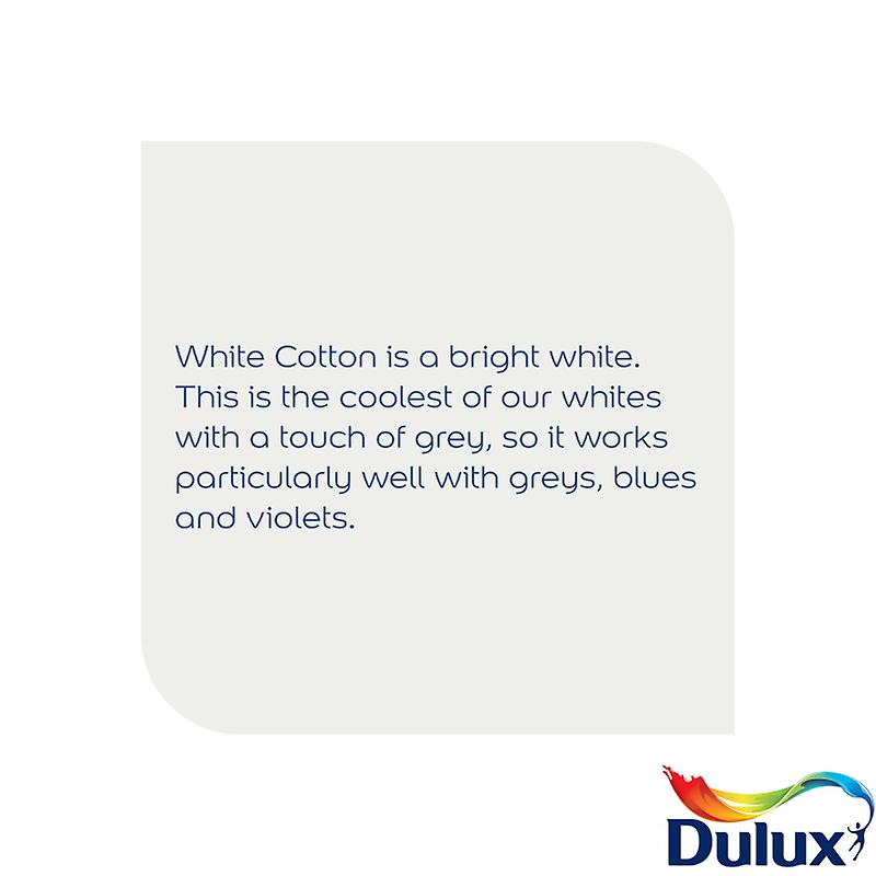 Dulux Quick Dry Gloss Paint 750ml White Cotton