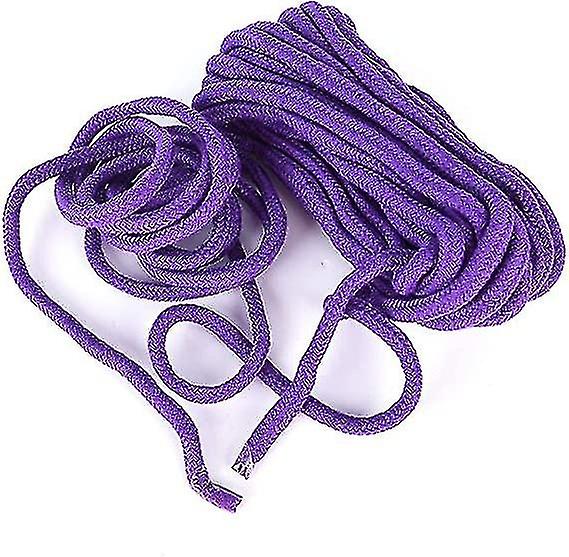 10 M/33 Feet 8 Mm All Purpose Rope Soft Cotton Rope Cord Thick Cotton Twisted Cord (purple)