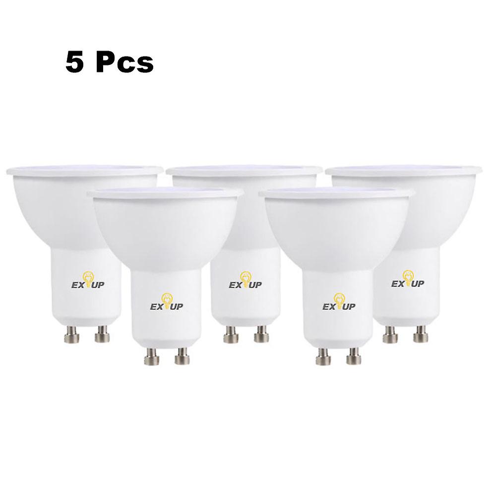 220-240v Led Light Bulbs 7w Gu10 Led Spotlight Bulb Lamp Globe Light Bulbs Frosted Led ment Bulb For Ceiling Lighting Warm White 5pcs Warm White 5