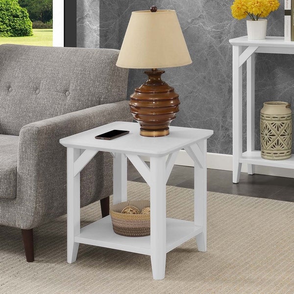 The Gray Barn West End Table with Shelf