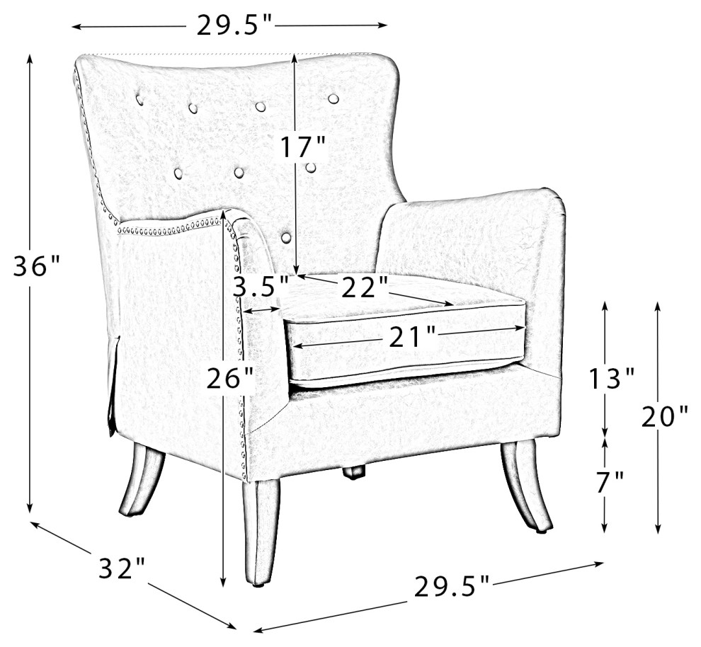 Vegan Leather Armchair Set of 2   Transitional   Armchairs And Accent Chairs   by Karat Home  Houzz