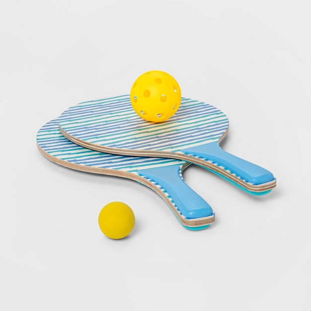 Blue Stripes Paddle Ball