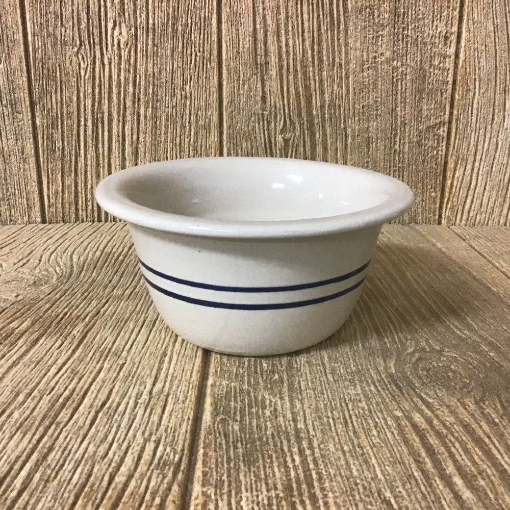 Martinez Pottery Handcrafted Hertiage Blue Stripe Stoneware Cereal Bowl USA Made