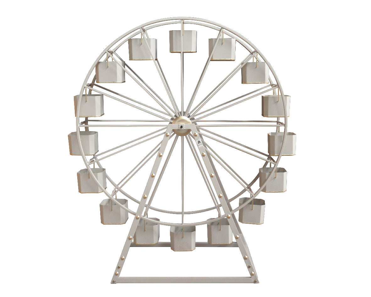 19 X 5 FT X 5 FT White Ferris Wheel