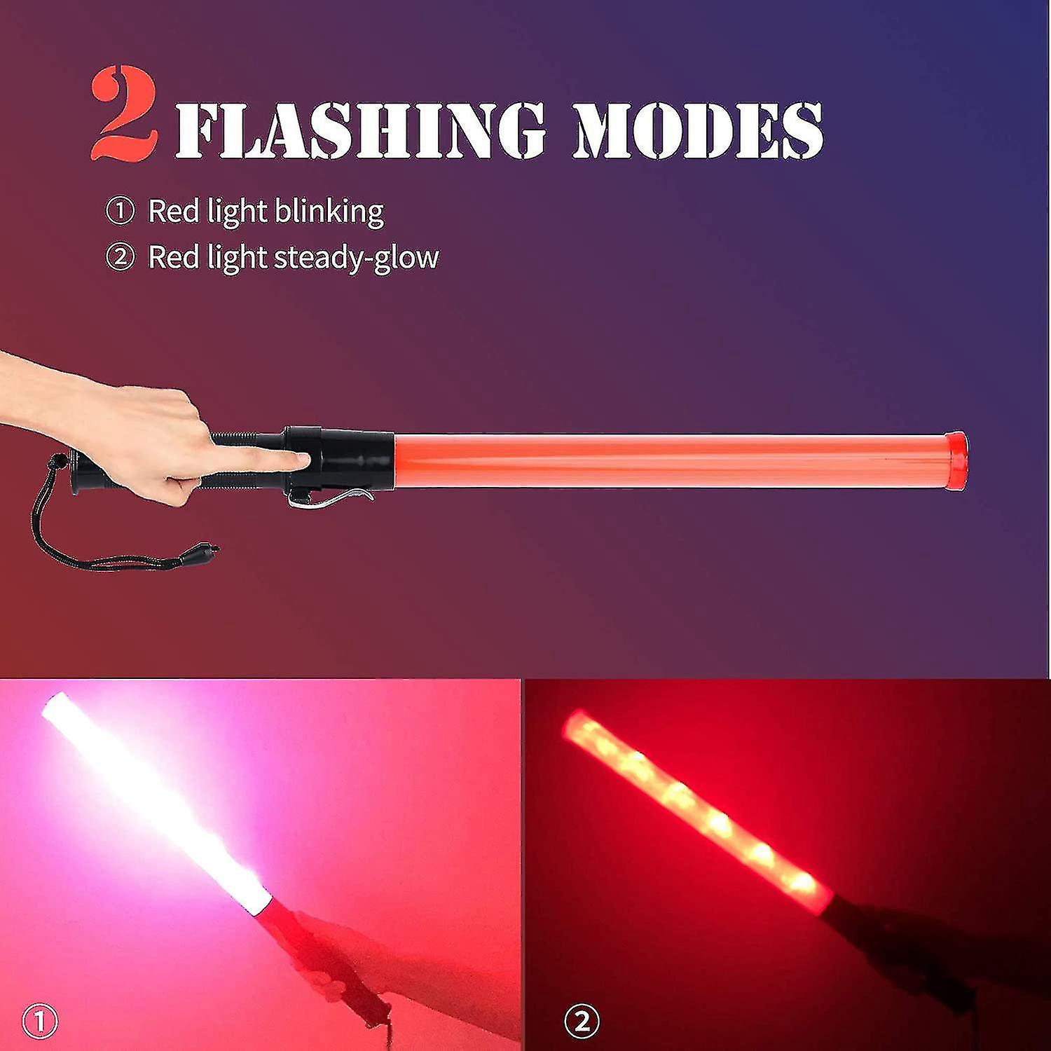 2pack 21inch Signal Safety Led Light Wands For Parking Guides