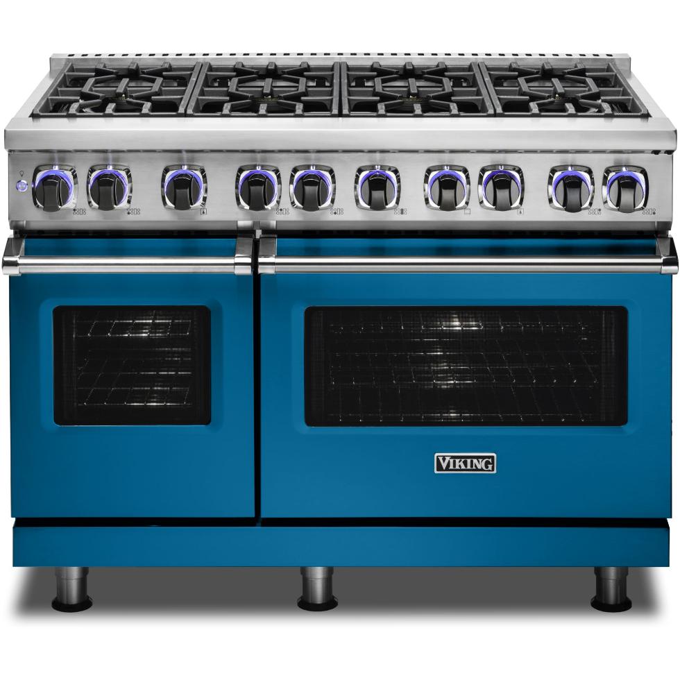 Viking 48-inch Freestanding Gas Range with Elevation Burners VGR7482-8BABLP