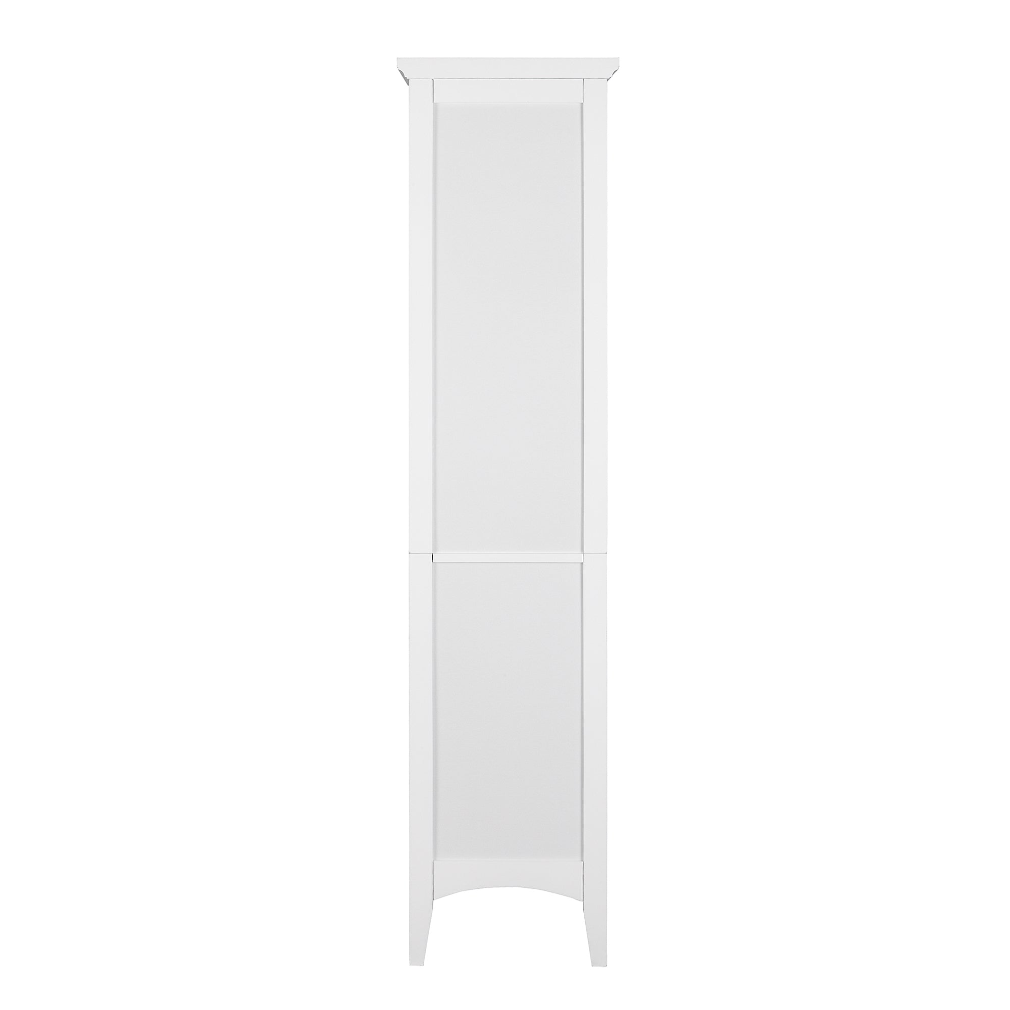 Teamson Home Glancy Wooden Tall Tower Cabinet with Storage, White