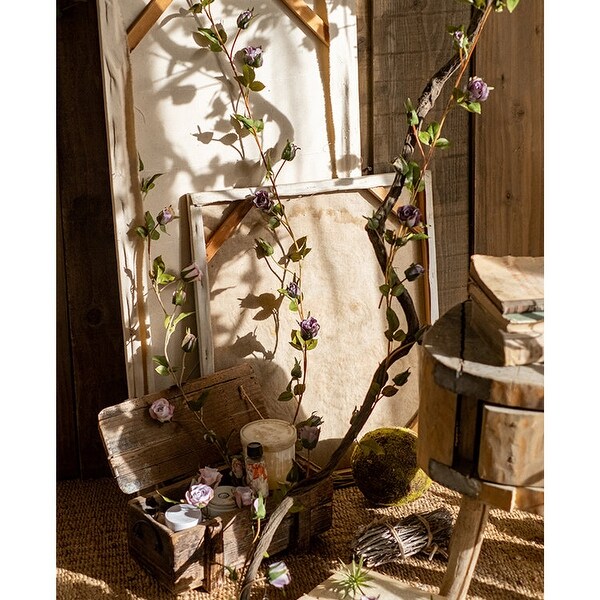 RusticReach Artificial Rose Vine 55 Long