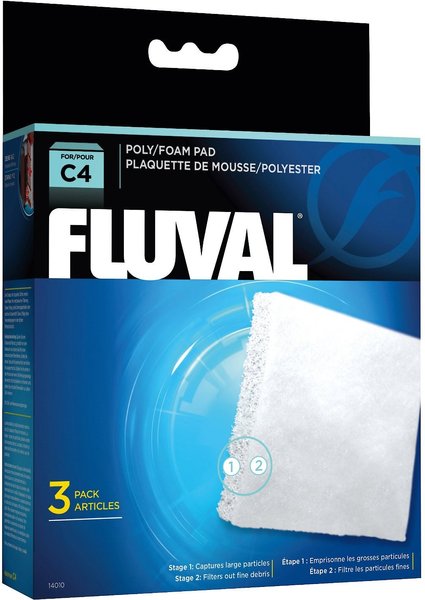 Fluval C4 Poly/Foam Pad Filter Media