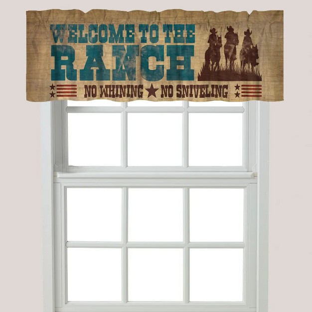 Laural Home Welcome To Ranch Window Valance