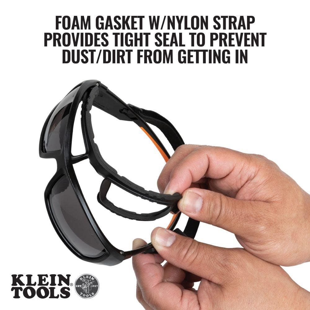 Klein Tools Pro Gasket Safety Glasses Gray 60471 from Klein Tools