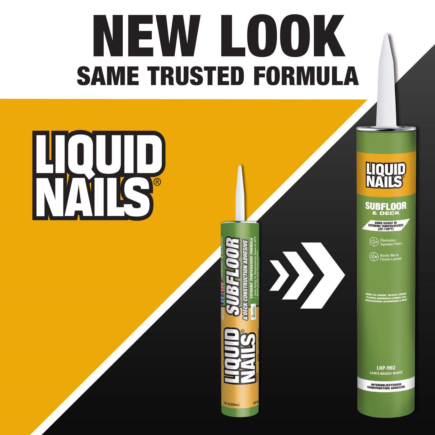 Liquid Nails Subfloor \u0026 Deck Acrylic Latex Construction Adhesive 28 oz