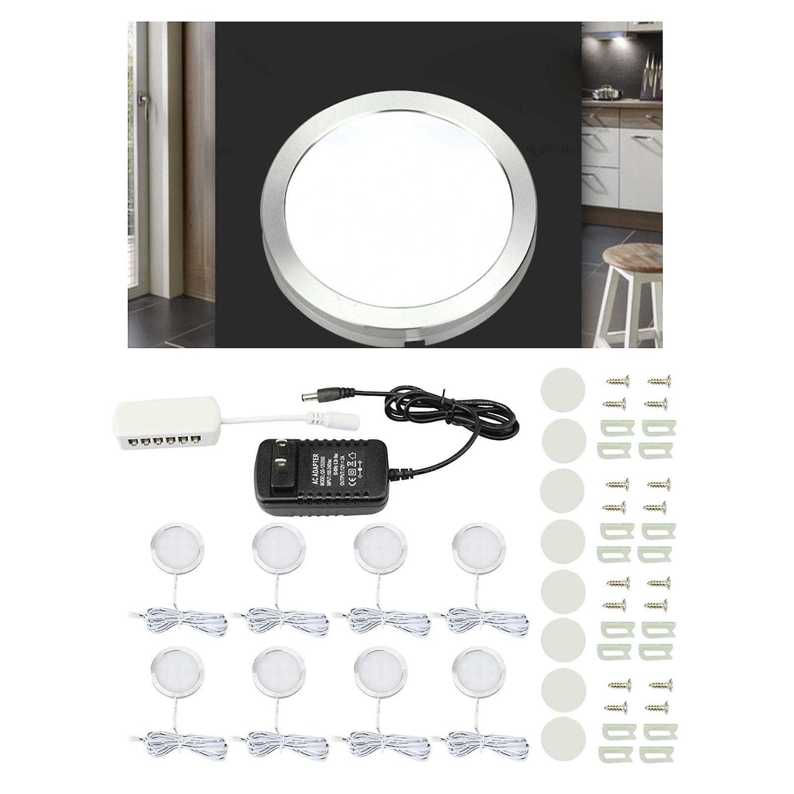 Under Cabinet Led Lighting Kit With Us Adapter 8 In 1