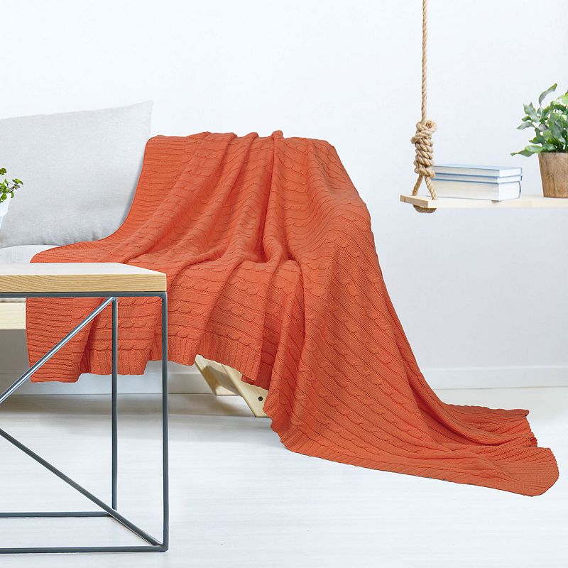 Cotton Knitted Blanket Throw Blanket 47x70