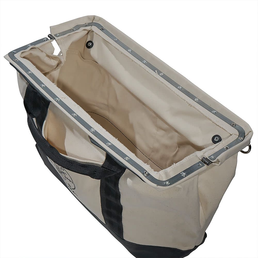 20 Canvas Tool Bag， Leather Bottom