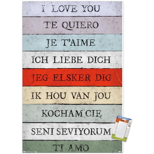 Trends International Love Language I Love You Unframed Wall Poster Prints