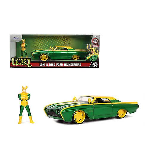 Marvel Comics Loki and 1963 Ford Thunderbird 1:24 Scale