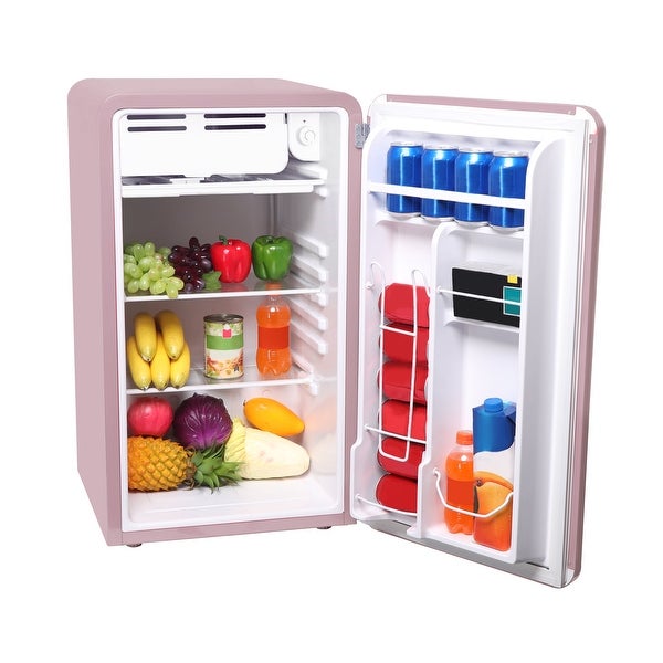 3.2 cu ft Single Door Retro Compact Fridge