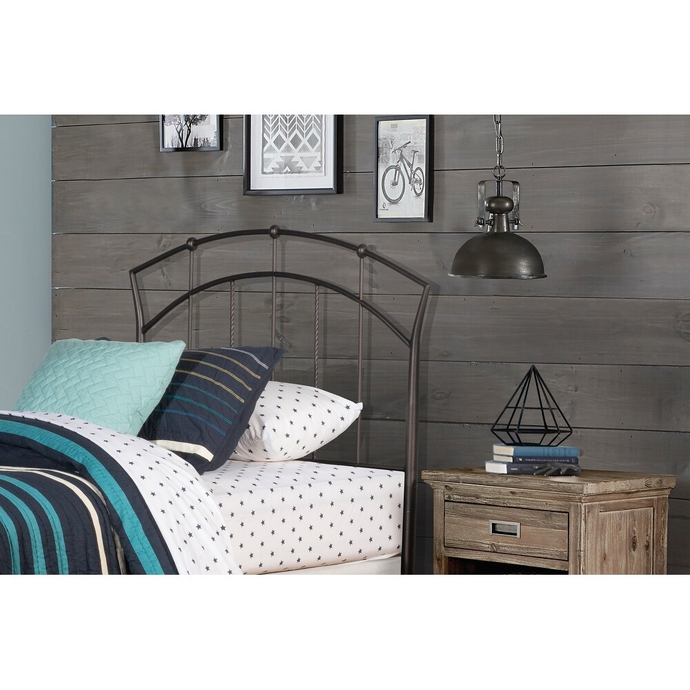 Copper Grove Pinnacles Metal Headboard