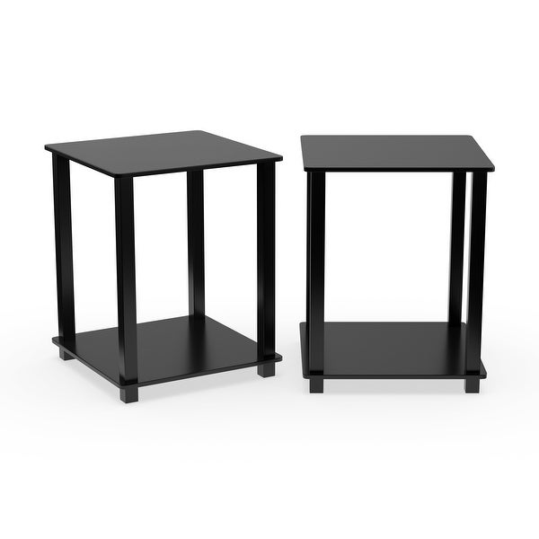 Porch and Den Rutherford Simplistic Square End Tables (Set of 2)