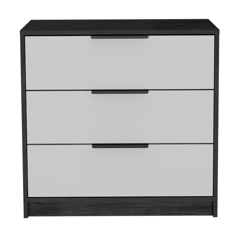 Bowery Hill 3 Drawers Dresser Smoky Oak and White