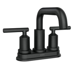 MOEN Breese 2-Handle 4 in. Centerset Bathroom Faucet in Matte Black 84519BL