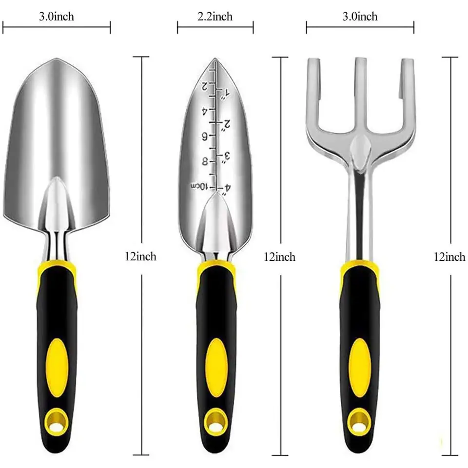 2023 Stainless Steel Ground Digging Shovel Trowel Rake Gift Box supplies garden hand tools Garden Tool Set