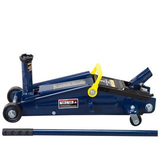 TCE 3-Ton Hydraulic Trolley Floor Jack with Extra Saddle Blue AT83006U