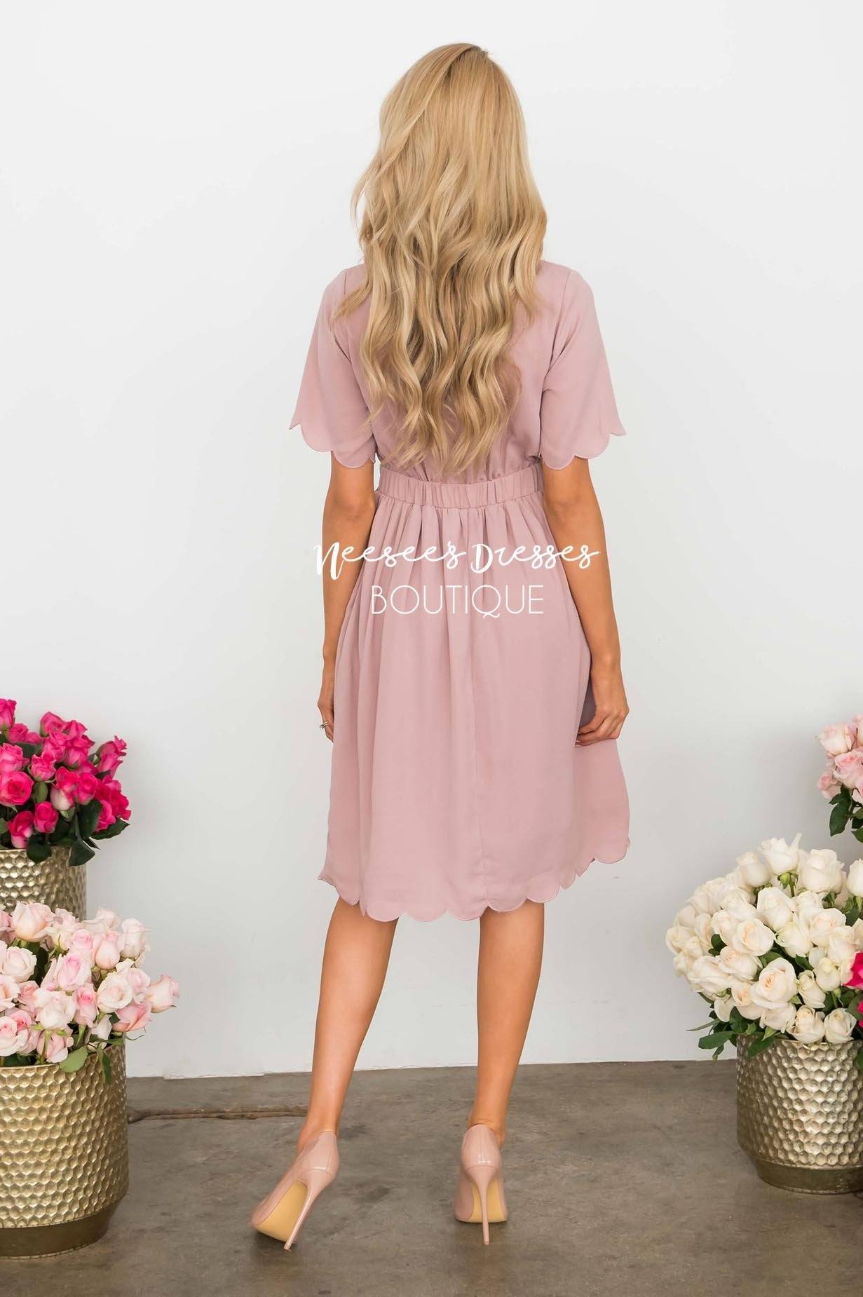 The Katrina Scallop Hem Dress