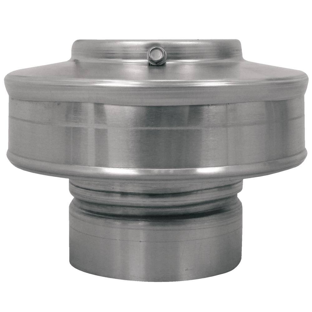 Active Ventilation 3 in. Dia Aluminum Vent Pipe Cap in Mill Finish VPC-3