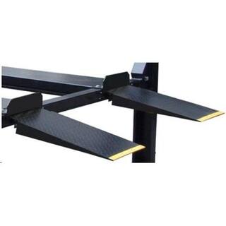 TUXEDO 4-Post Automotive Deluxe Storage Car Lift 8000 lb. Capacity with Casters Drip Trays and Jack Tray FP8K-DX