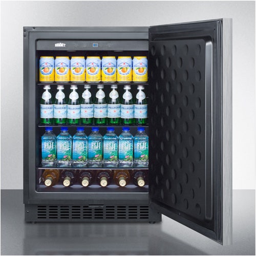 Summit Appliance SPR627OSSSHH Outdoor， Built-In All-Refrigerator With Lock