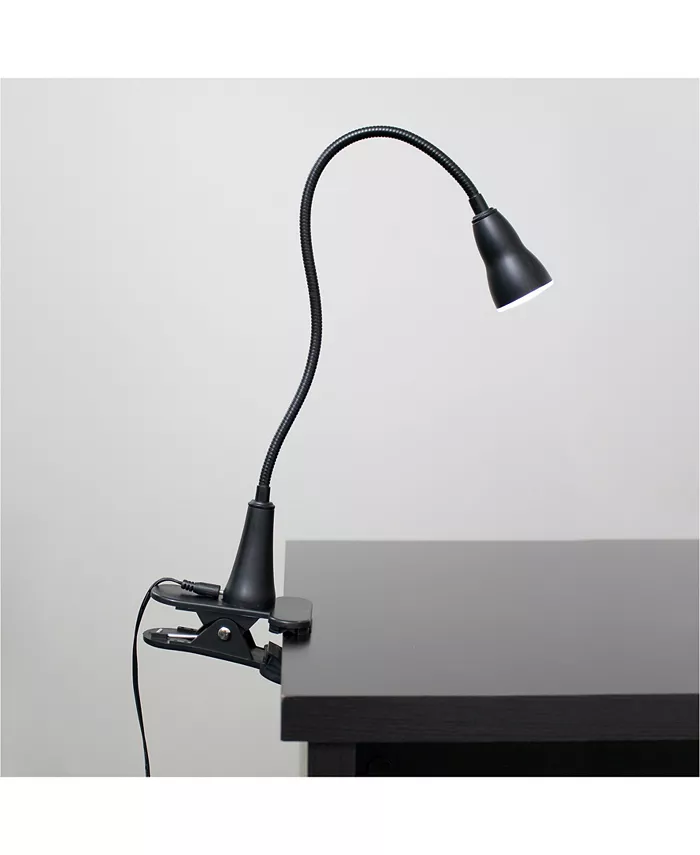 All The Rages Simple Designs 1W LED Gooseneck Clip Light Desk Lamp