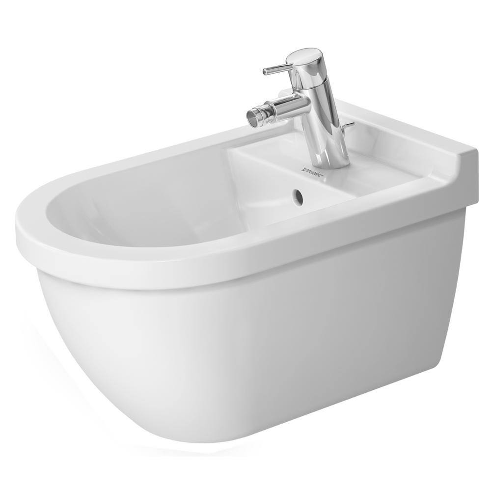 Duravit Starck Round 3 Wall-Mounted Bidet in White 2280150000